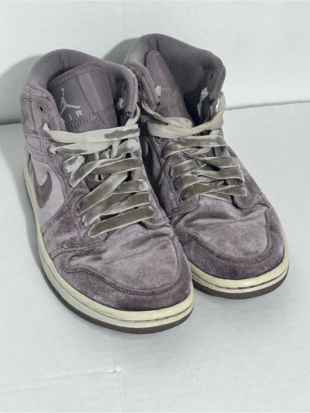 Nike Air Jordan 1 Mid SE Shoes Womens Size 5.5 Purple Velvet DQ8397-500 Sneakers
